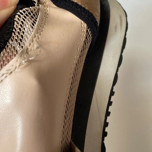 Steve Madden Rose‎ Gold Black Two Tome Kaison Size 8 Fashion Sneakers Pink Mesh - Picture 9 of 10